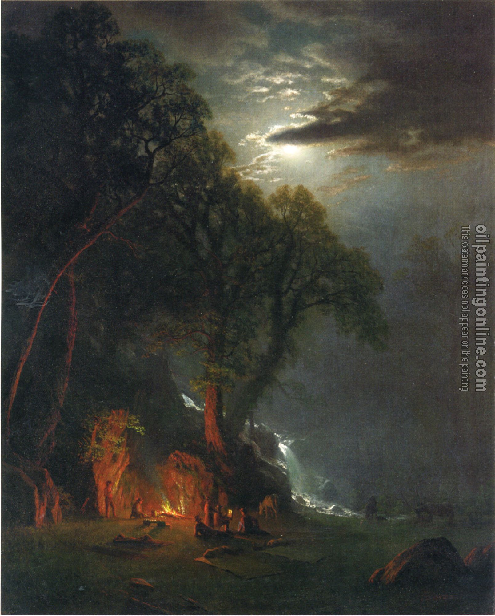 Bierstadt, Albert - Campfire Site Yosemite